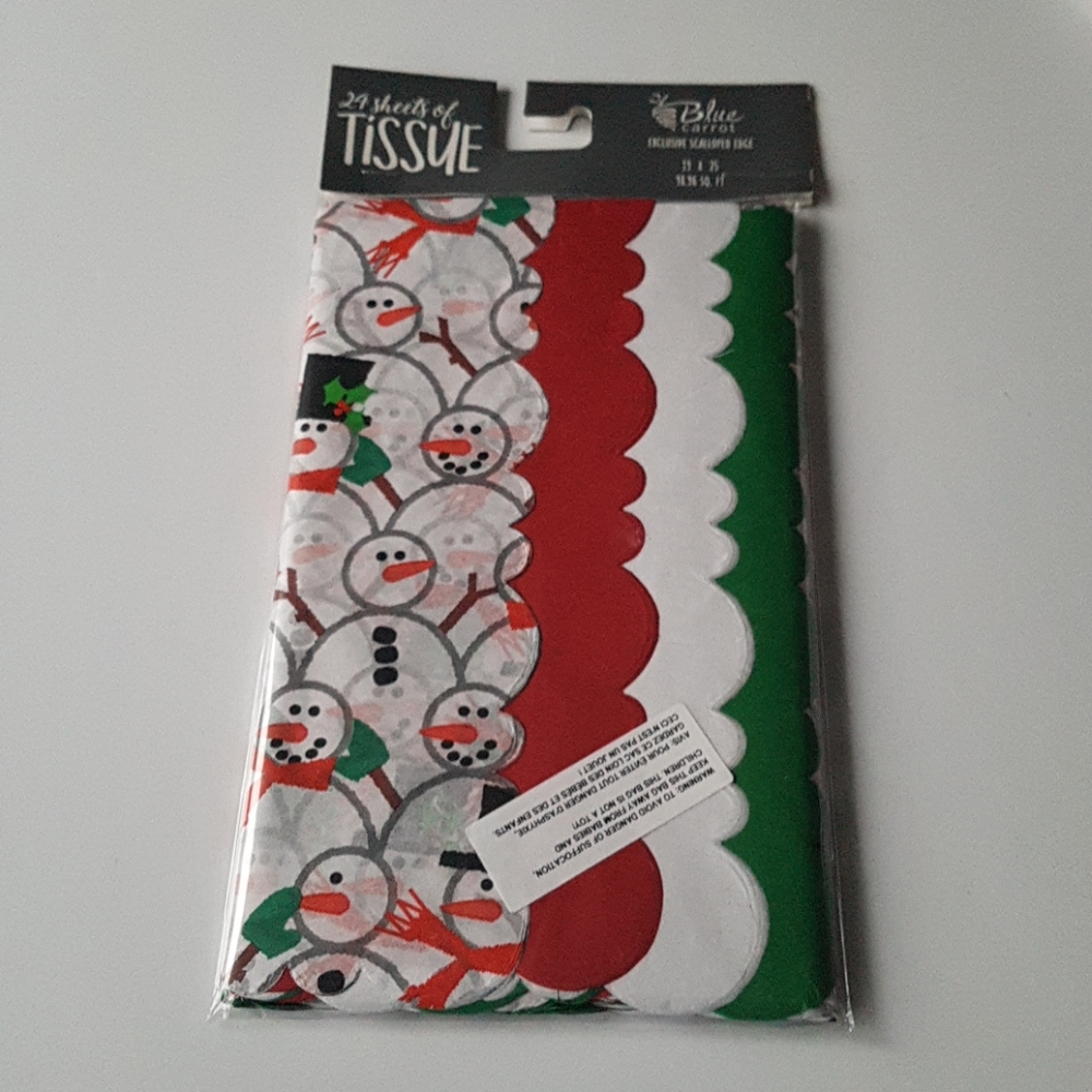 🎅🏼24 Sheets Tissue Paper Exclusive Scalloped…